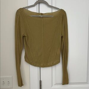 Olive Green Long Sleeve top